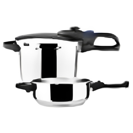 SET 3 pièces autocuiseur MAGEFESA FAVORIT 6L+3L inox 49007