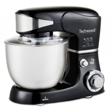 ROBOT PETRIN TECHWOOD TRO-1056 BOL INOX 5L NOIR 1000W 6VIT