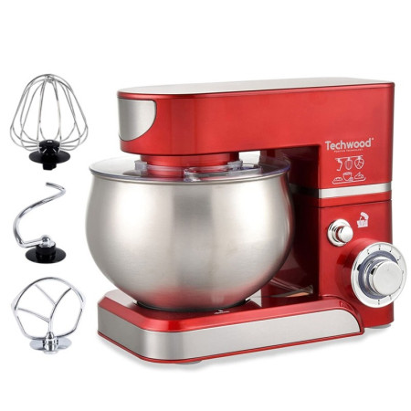 ROBOT PETRIN TECHWOOD TRO-1065 BOL INOX 5L 1000W ROUGE