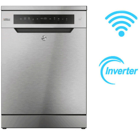 LAVE VAISSELLE HOOVER 16COUV HF6C7FOX-17 INOX INVERTER OPEN DOOR