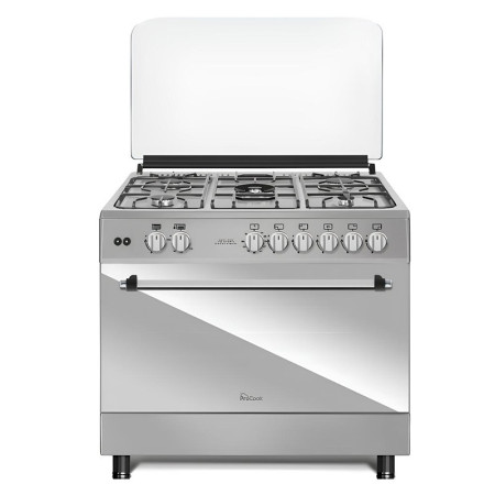 CUISINIERE GAZ PROCOOK TG 6950IX 5FEUX FOUR A GAZ CHAL TOUR INOX 90CM