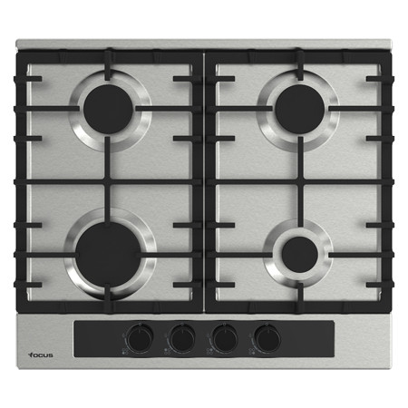 PLAQUE FOCUS  F.402X 4 FEUX INOX GRL FONTE