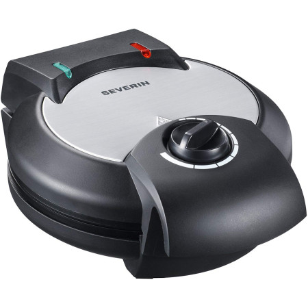 Gaufrier SEVERIN, Avec Revêtement Anti-Adhésif, 1300 W, WA 2103, Inox/Noir