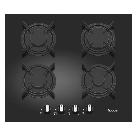 Plaque de Cuisson Vitro Crystal FOCUS F409B 4 Feux 60 cm Noir