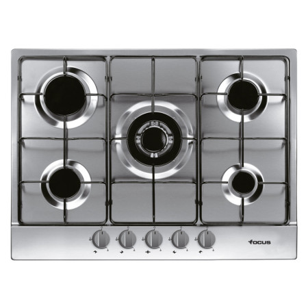 PLAQUE FOCUS F407X INOX 5FEUX 70CM